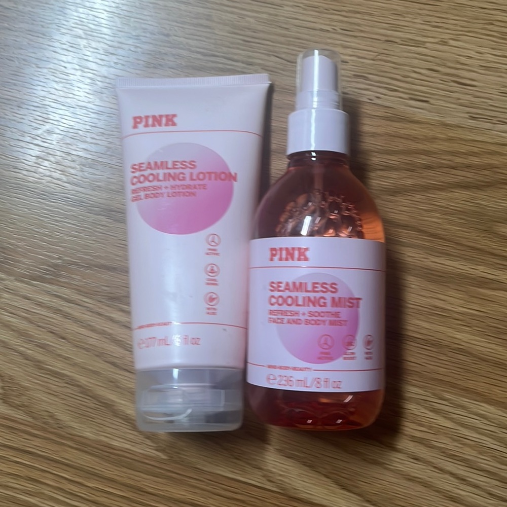 NWT Pink Seemless Cooling Mist(8 oz) and Lotion Set(6 oz) - Picture 1 of 5